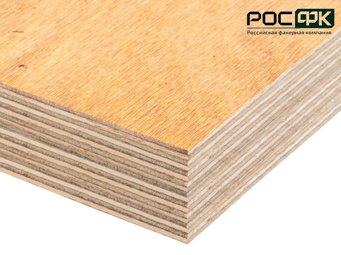 Фанера березовая бакелизированная ФБС 21мм Е1 2500х1250мм
