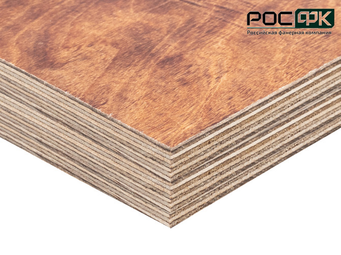 Фанера березовая бакелизированная ФБВ 21мм Е1 2440х1220мм