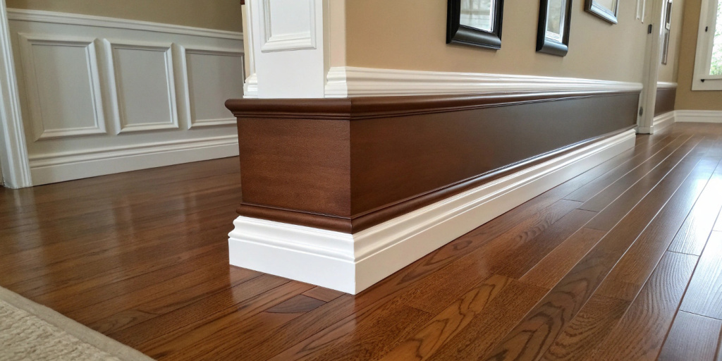 Установка МДФ плинтусов